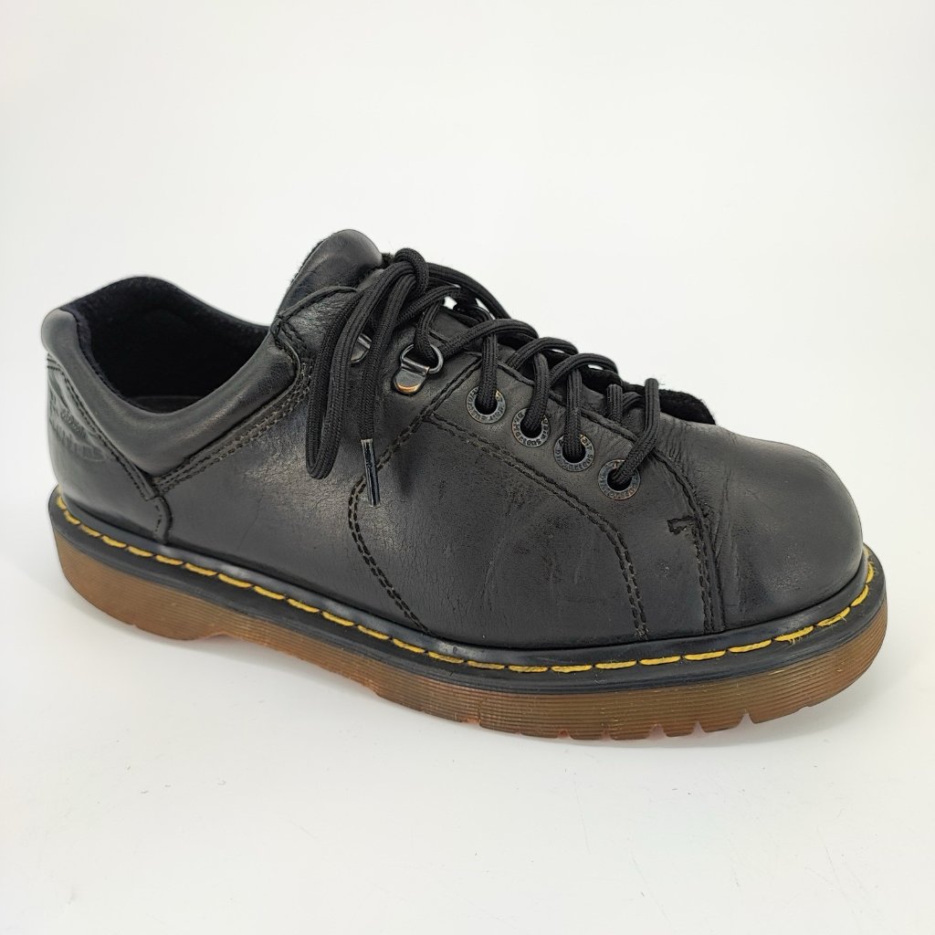 Dr. Martens Oxford Men's Size 11m Us Leather Black Padded Collar Shoes 10940